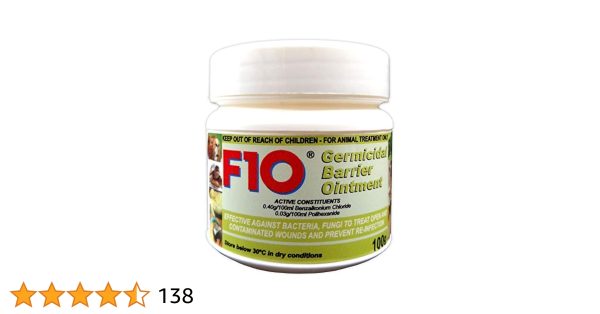 F10 Products Germicidal Barrier Ointment - 100g Pot