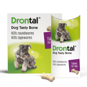 Drontal Tasty Bone wormer for Dogs