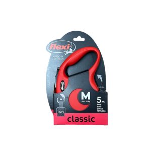 Flexi Classic Red Tape Lead 5m