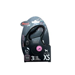 Flexi Classic XS  Black tape lead 3 metres